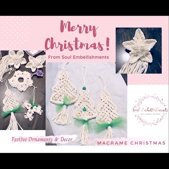 NEW: Soul Embellishment’s Special Edition Holiday 4pc Gift Set Handwoven Macrame - Picture 10 of 15